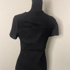 Express black dress short sleeves with mesh details size 10